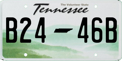 TN license plate B2446B