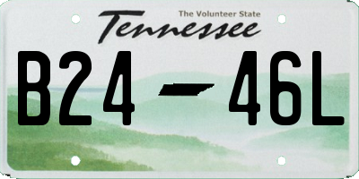 TN license plate B2446L