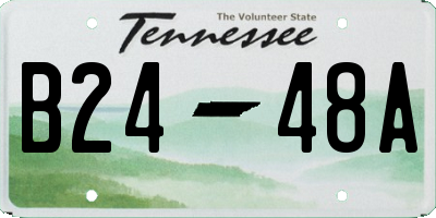 TN license plate B2448A