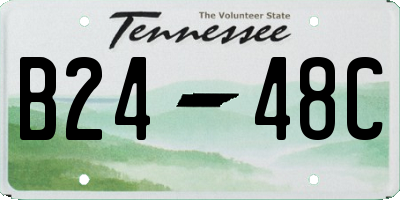 TN license plate B2448C