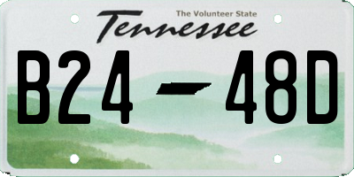 TN license plate B2448D