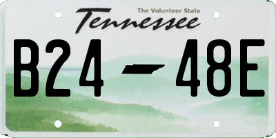 TN license plate B2448E