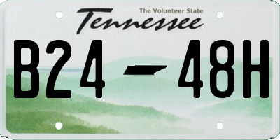 TN license plate B2448H