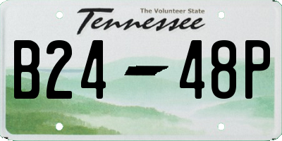 TN license plate B2448P