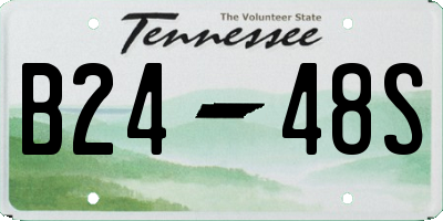 TN license plate B2448S