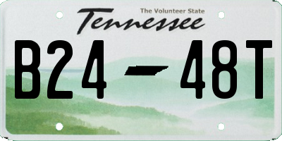 TN license plate B2448T