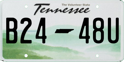 TN license plate B2448U