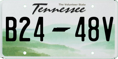 TN license plate B2448V