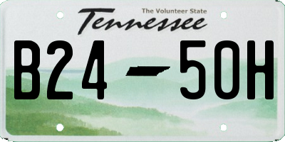 TN license plate B2450H