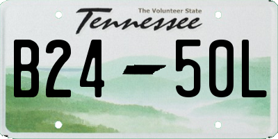 TN license plate B2450L