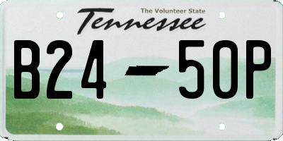 TN license plate B2450P