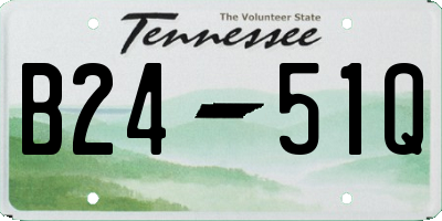 TN license plate B2451Q