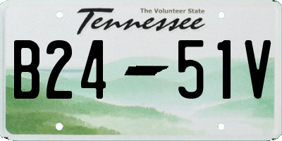 TN license plate B2451V