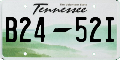 TN license plate B2452I