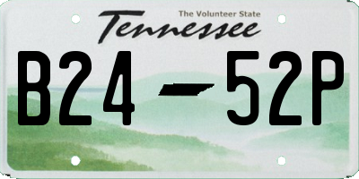 TN license plate B2452P