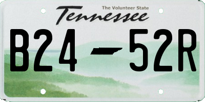 TN license plate B2452R
