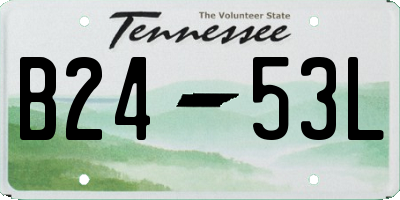 TN license plate B2453L