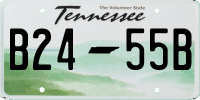 TN license plate B2455B