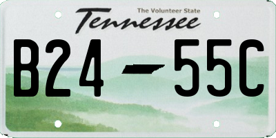 TN license plate B2455C