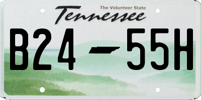 TN license plate B2455H