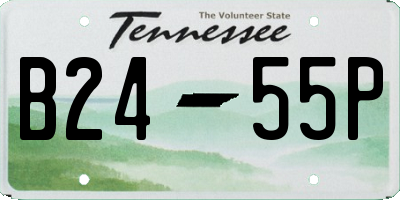 TN license plate B2455P