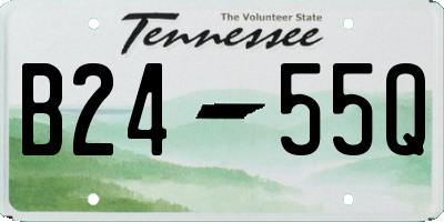 TN license plate B2455Q