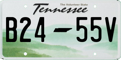 TN license plate B2455V