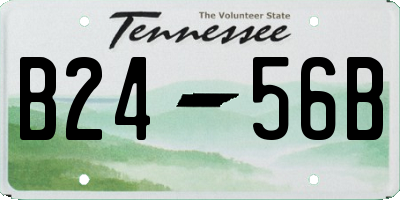 TN license plate B2456B
