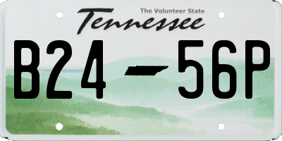 TN license plate B2456P