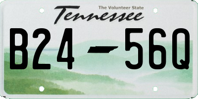 TN license plate B2456Q