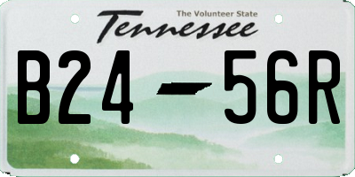 TN license plate B2456R