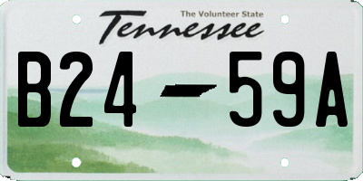 TN license plate B2459A