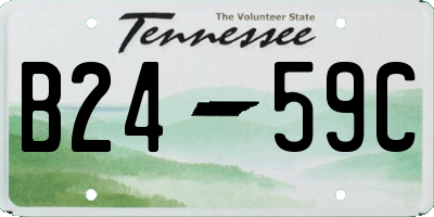 TN license plate B2459C