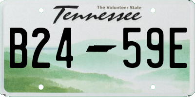 TN license plate B2459E