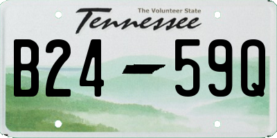 TN license plate B2459Q