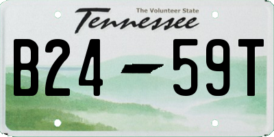 TN license plate B2459T