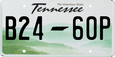 TN license plate B2460P