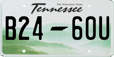 TN license plate B2460U
