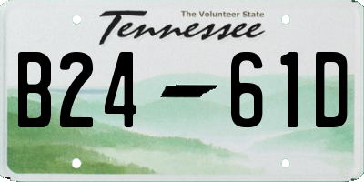 TN license plate B2461D