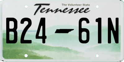 TN license plate B2461N