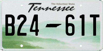 TN license plate B2461T