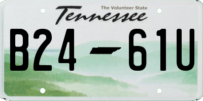 TN license plate B2461U