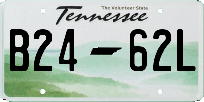 TN license plate B2462L