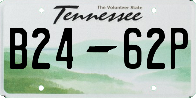 TN license plate B2462P