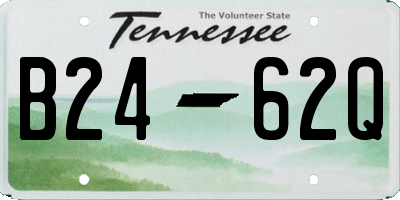 TN license plate B2462Q