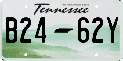 TN license plate B2462Y