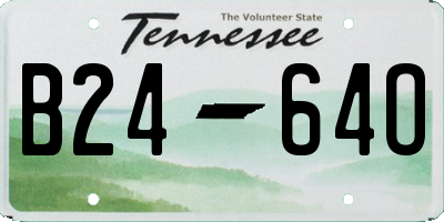 TN license plate B2464O