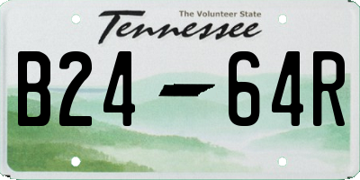 TN license plate B2464R