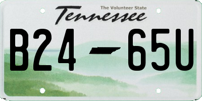 TN license plate B2465U