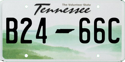 TN license plate B2466C